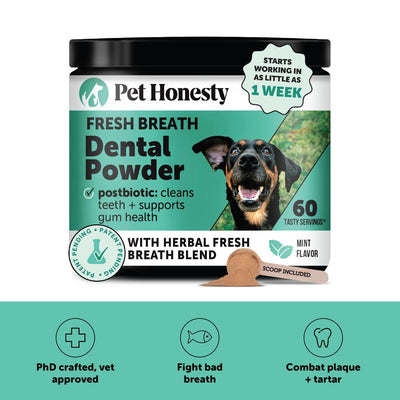 Fresh Breath Dental Powder for Dogs (30 servings)